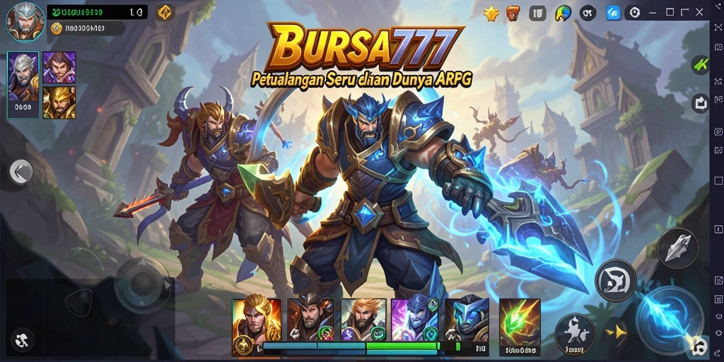 Screenshot menampilkan aksi pertarungan spektakuler di BURSA777.