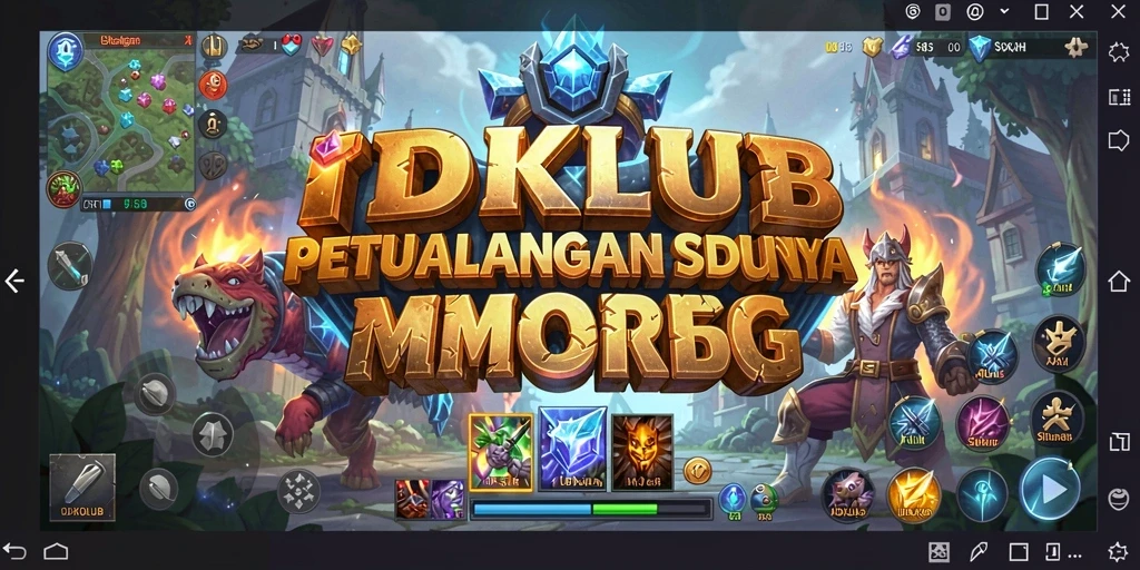 Tampilan gameplay seru di IDKLUB yang penuh dengan petualangan MMORPG.