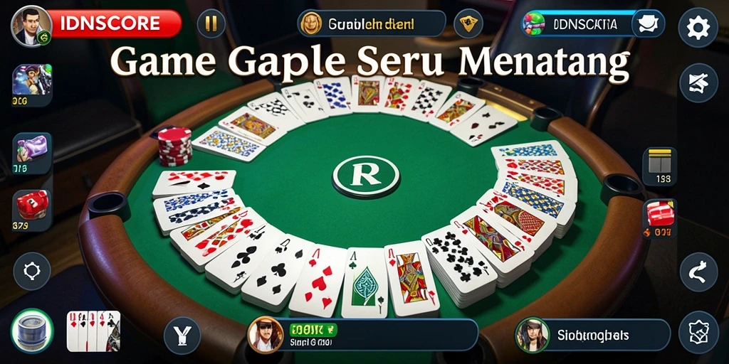 Tampilan gameplay IDNSCORE yang penuh warna dan mendebarkan.