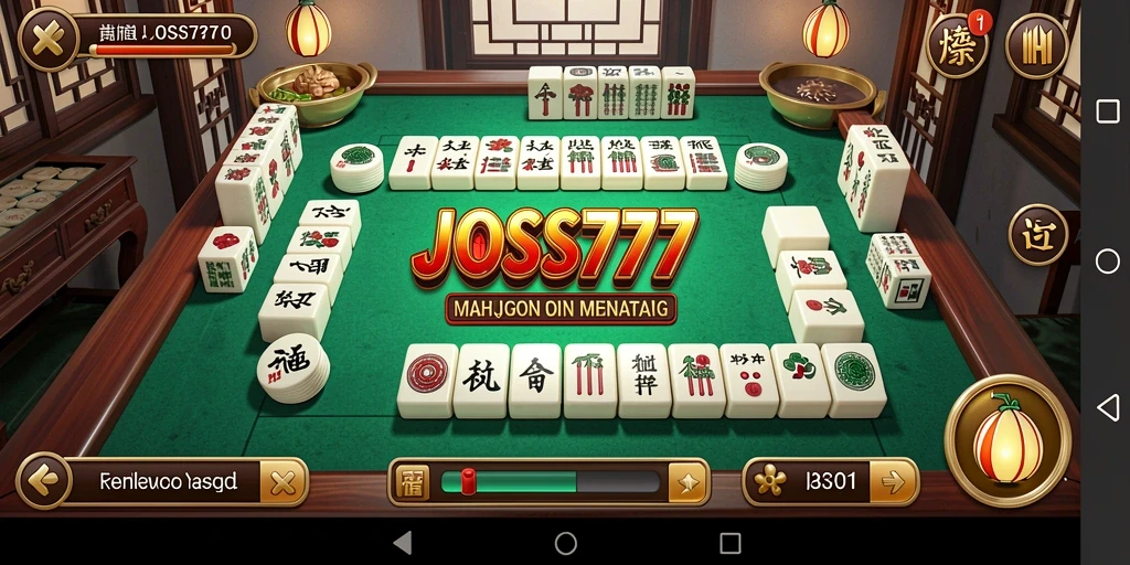 Tampilan gameplay Mahjong yang menantang dan interaktif.