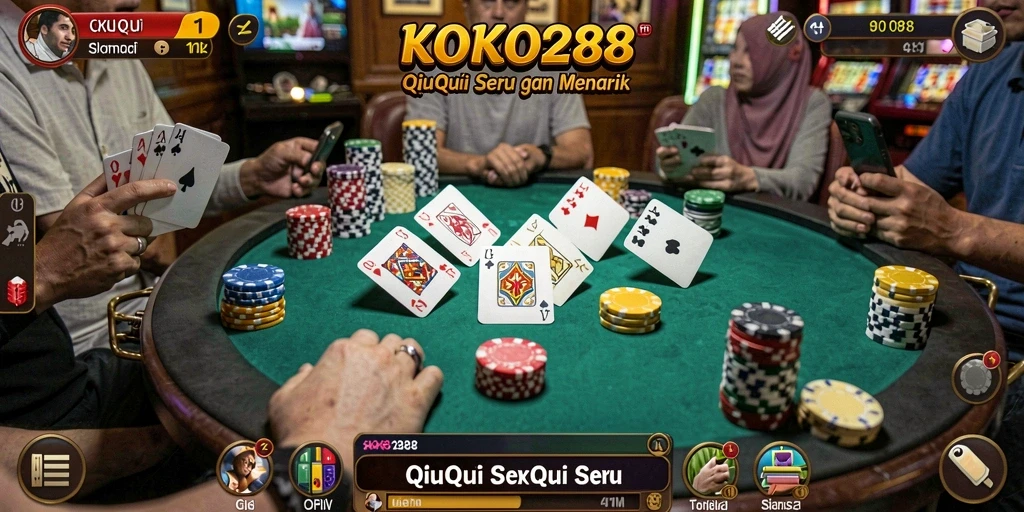 Tampilan gameplay QiuQiu yang menarik dan seru di KOKO288.