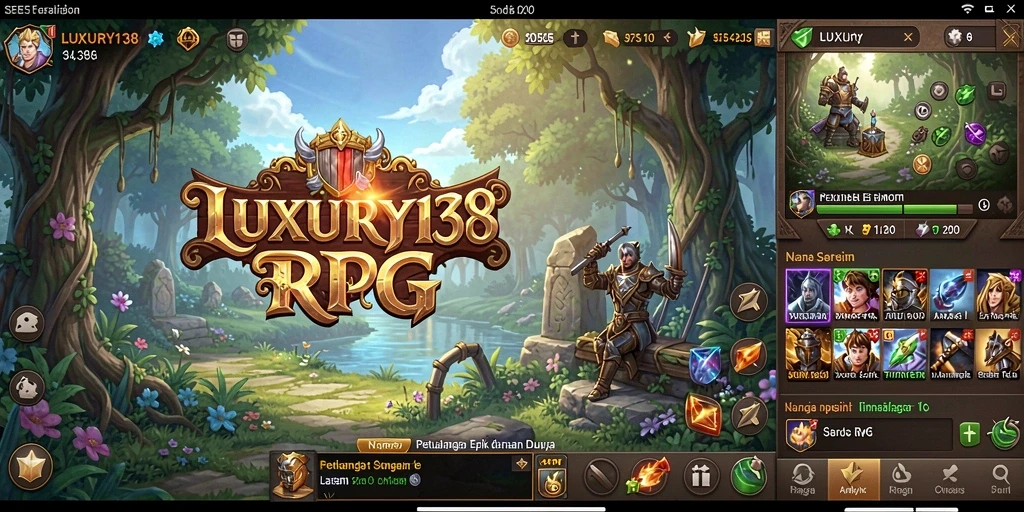 Screenshot menampilkan aksi seru di LUXURY138 dengan pertarungan epik.