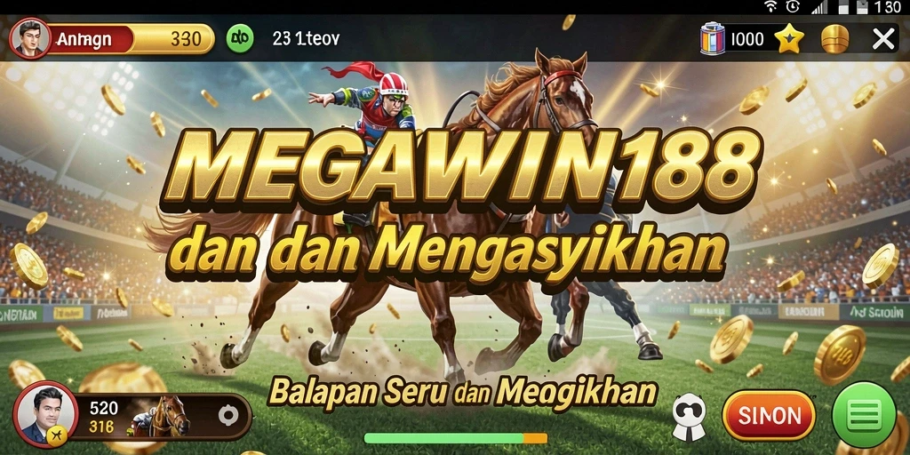 Gameplay menarik dalam balapan seru MEGAWIN188.