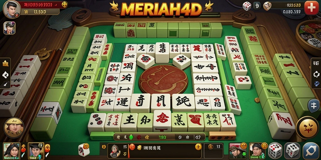 Tampilan gameplay menarik dari MERIAH4D dalam bermain Mahjong.