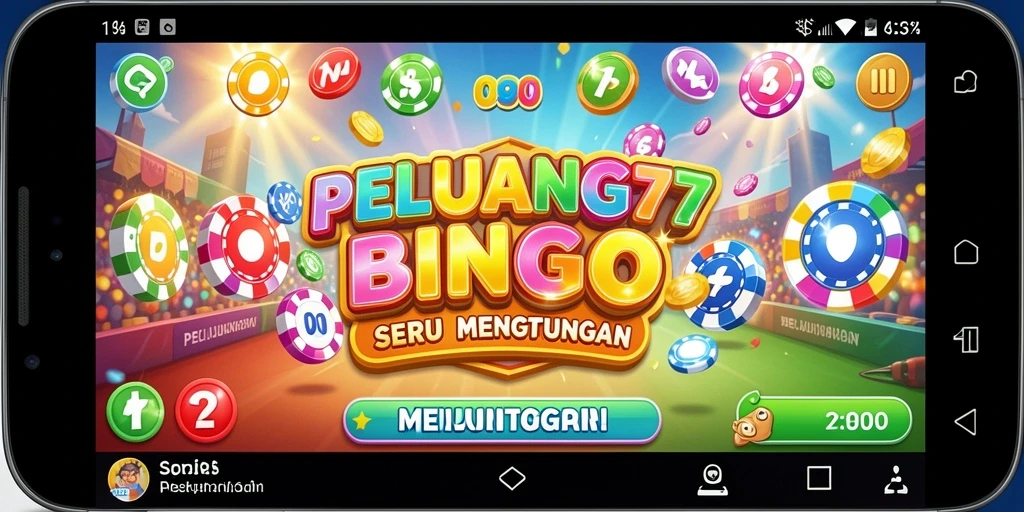 Tangkapan layar gameplay PELUANG77 menampilkan pertandingan Bingo yang mendebarkan.