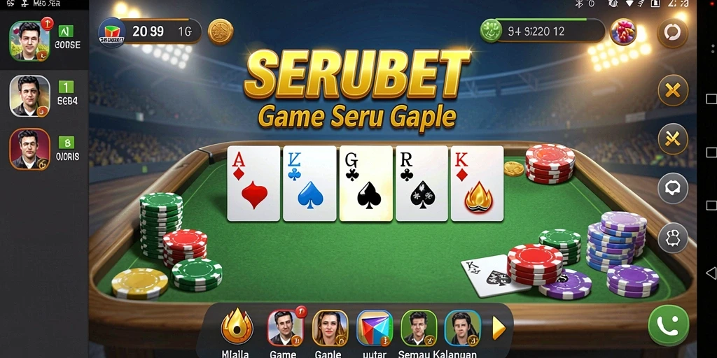 Tampilan gameplay SERUBET yang menarik dan seru.