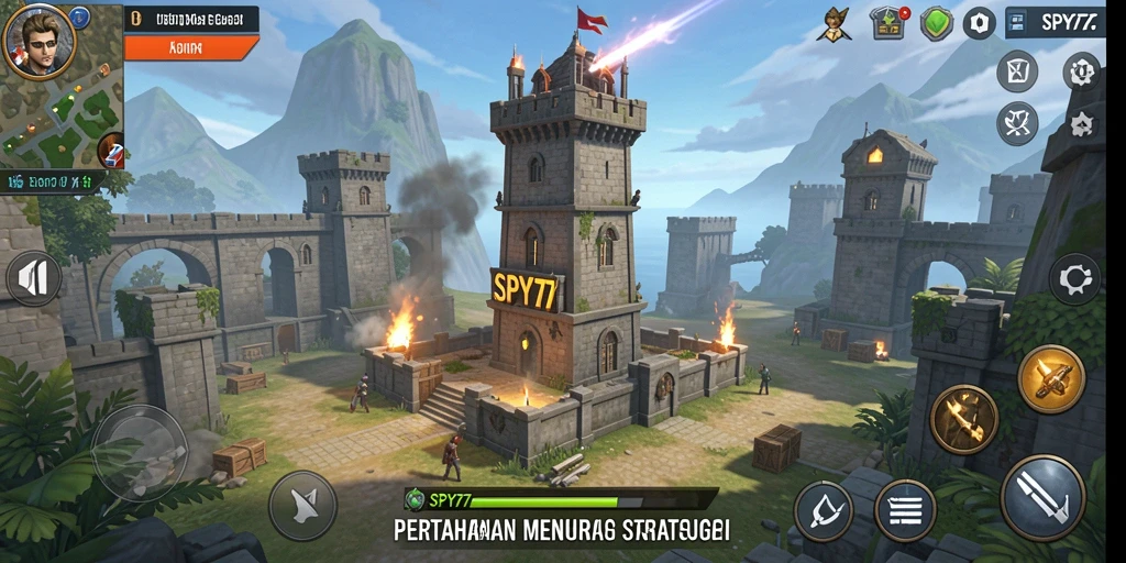 Tampilan menawan dari pertarungan strategi Tower Defense yang menegangkan.