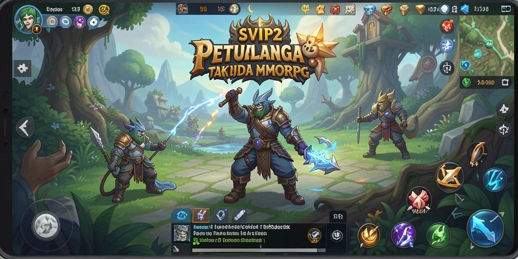 Gameplay seru dalam SVIP2 dengan pertempuran real-time di dunia MMORPG.