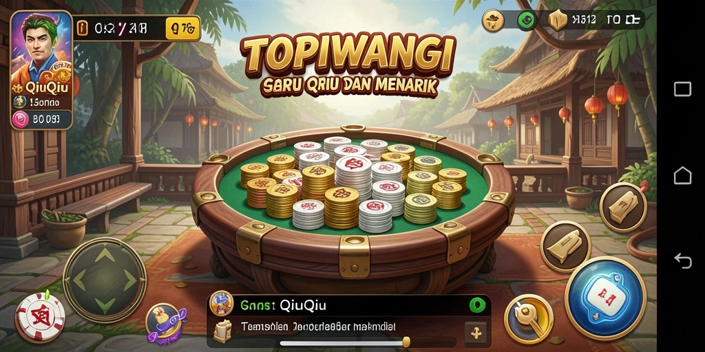 Screenshot utama TOPIWANGI menampilkan gameplay QiuQiu yang seru.